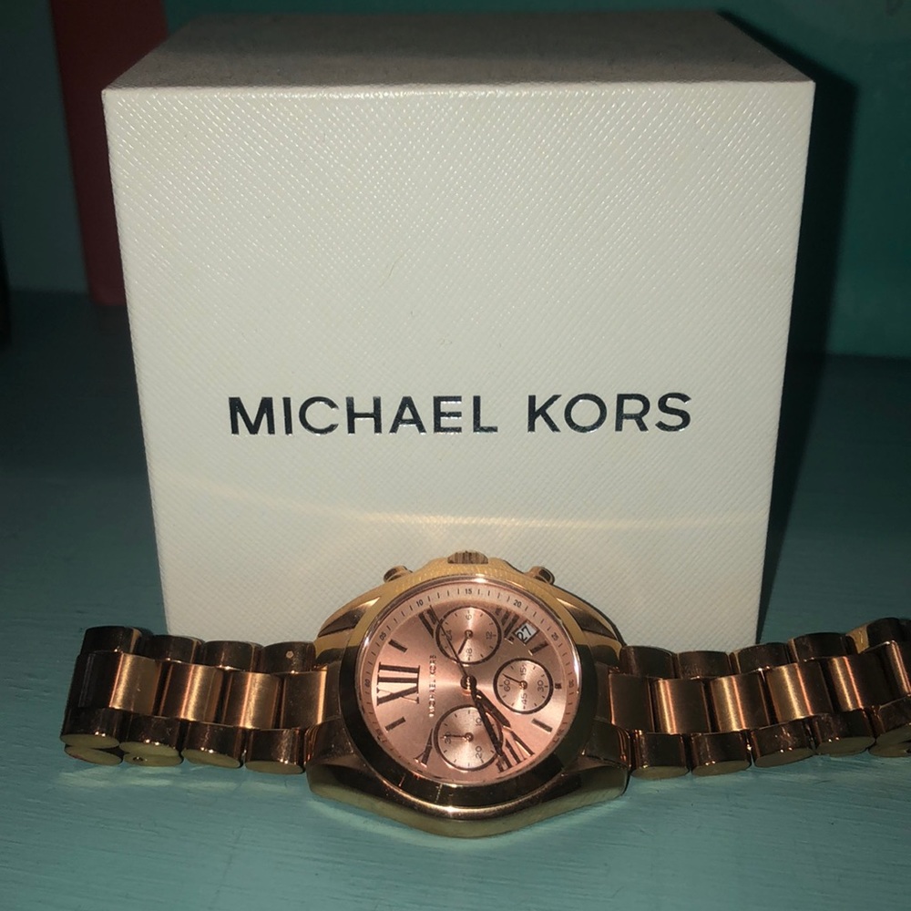 Rose gold Michael Kors watch
